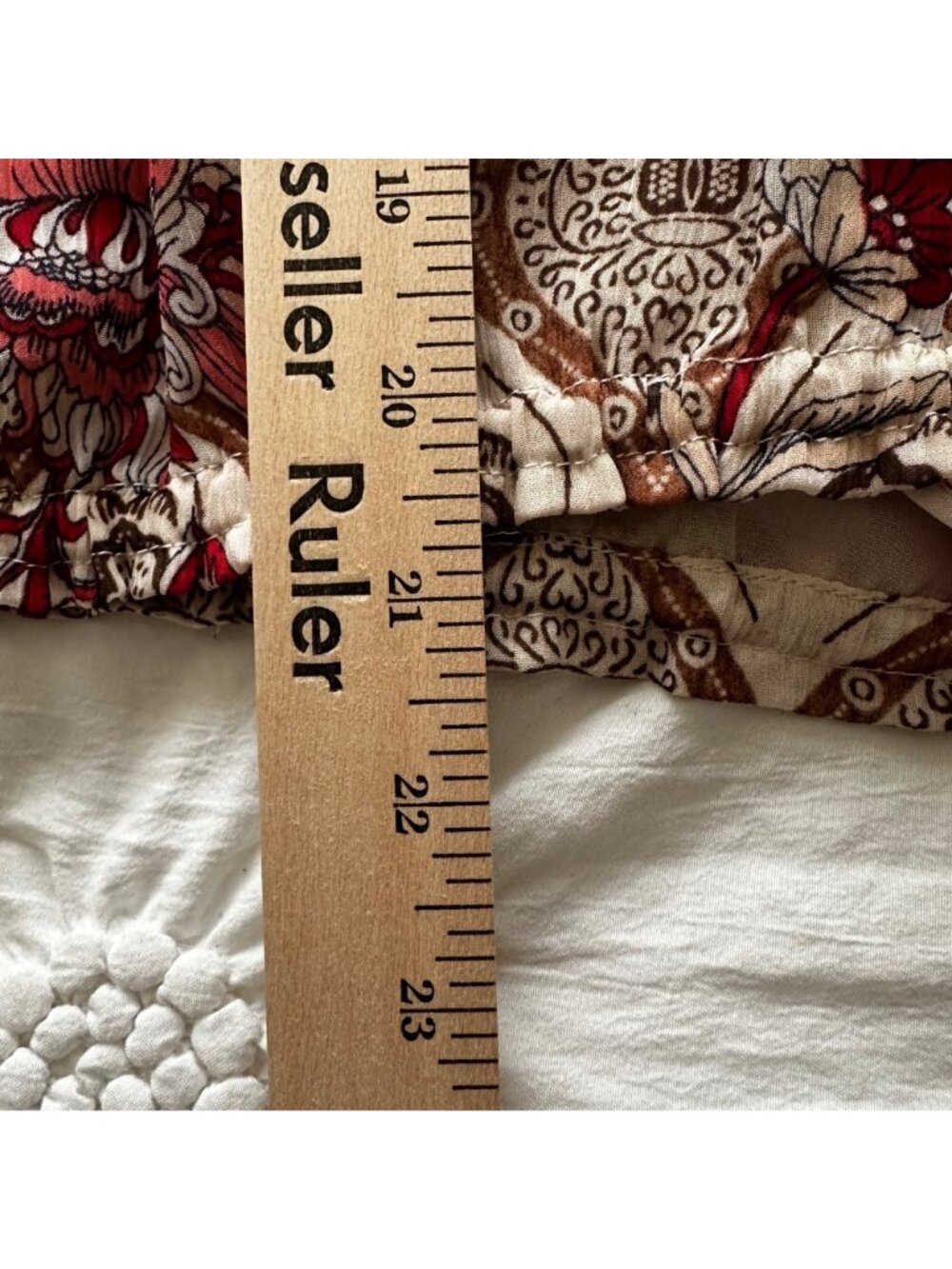 Tommy Hilfiger Women's Boho Floral Peasant Blouse Top L Hippie Cottagecore - Picture 10 of 11